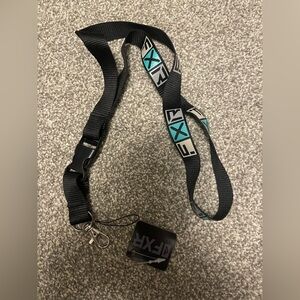 Black and Teal Lanyard FXR